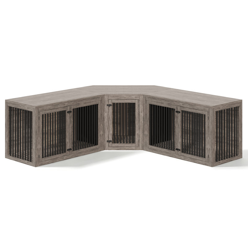 Tucker Murphy Pet™ Aletza Modern 3-Piece Modular Dog Crate Set